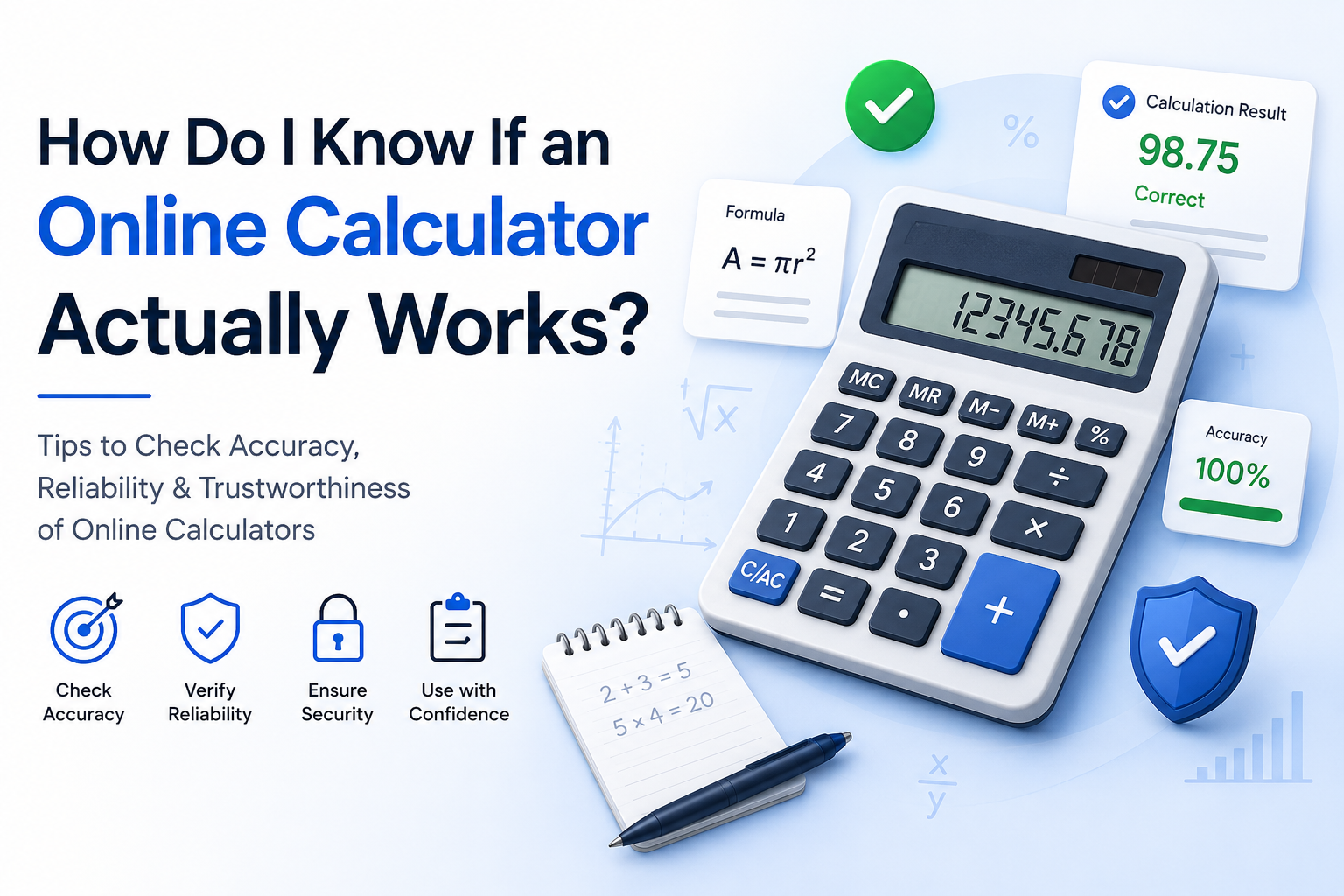 How to verify if online calculators actually work